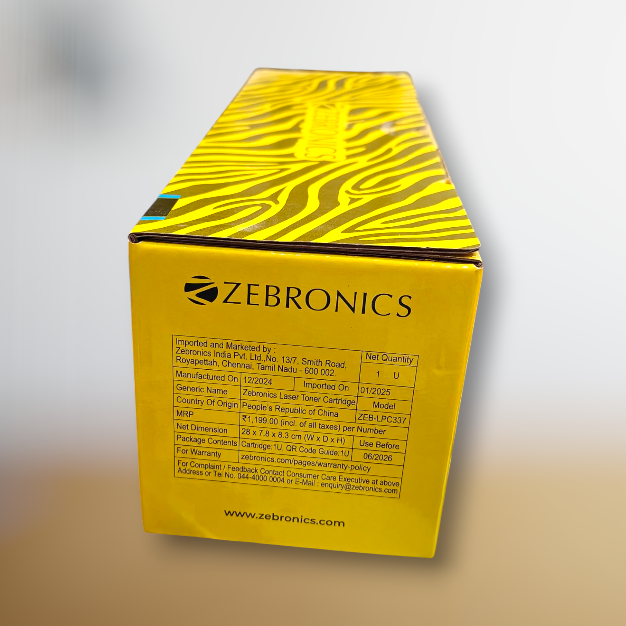 ZEBRONICS ZEB-LPC337 Laser Toner Cartridge for Canon MF21/22/23/24, LBP151DW Black Ink Cartridge