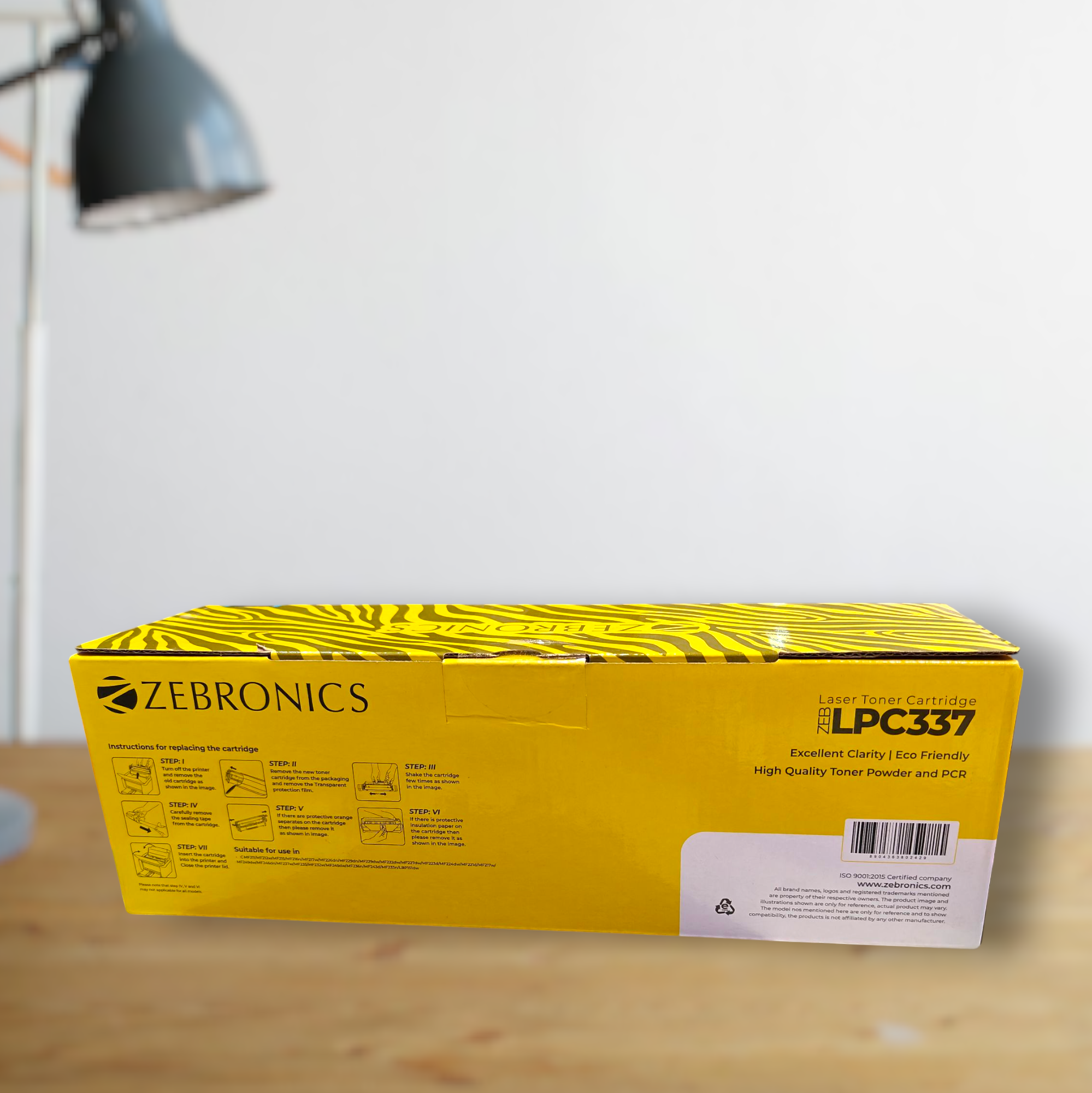 ZEBRONICS ZEB-LPC337 Laser Toner Cartridge for Canon MF21/22/23/24, LBP151DW Black Ink Cartridge